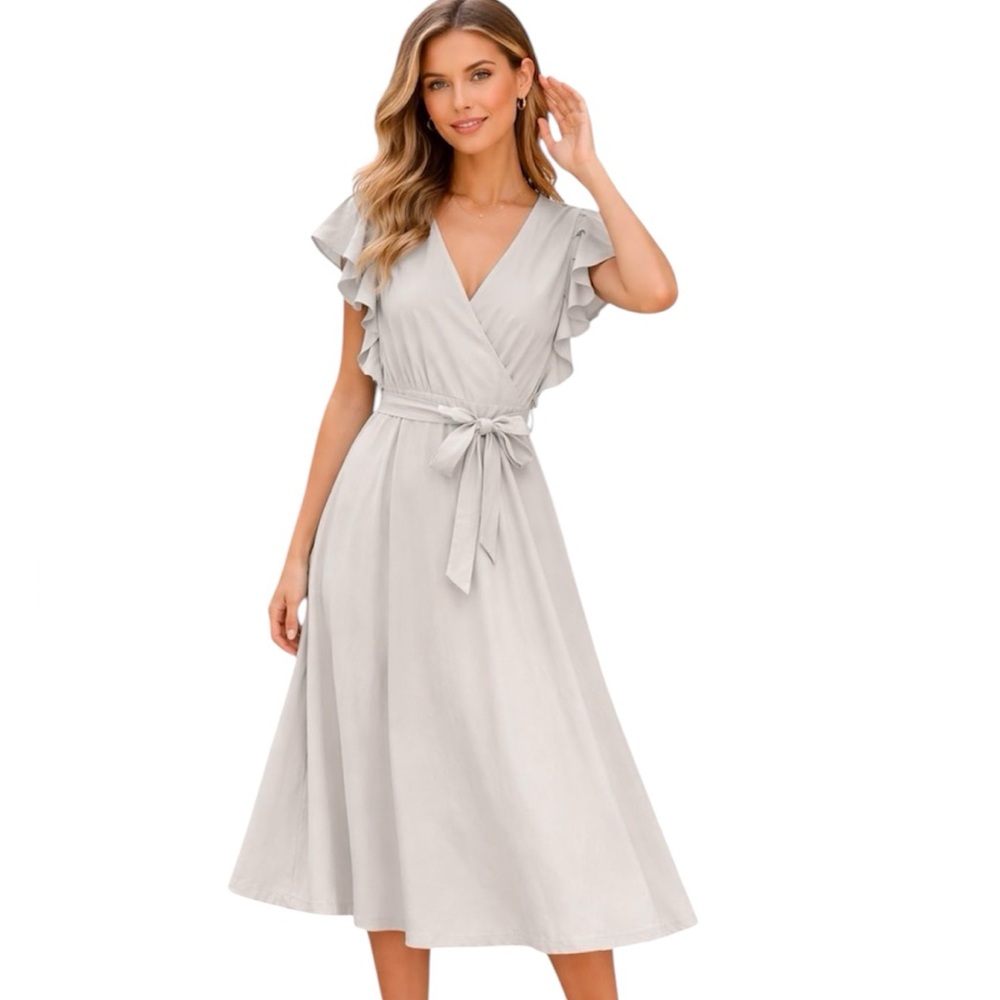 1 state flowing light blue dress - size 8